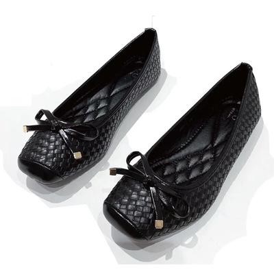 2024 весна-лето, модные балетки, женские туфли на одинарной подошве, черные, синие, мягкие, удобные, большой размер 41