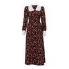 Boho Maxi Dresses for Women Ruched Flowy Polka Floral Dress Long Slim Fit A-Line Sundress Women's Casual Long Lantern Sleeves Hem Split Shirts Dress