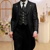 Yousheng Приталенный смокинг Лацкан Длинный рукав Ретро пиджак Платье Пиджак в средневековом стиле Праздничная одежда для вечеринок
