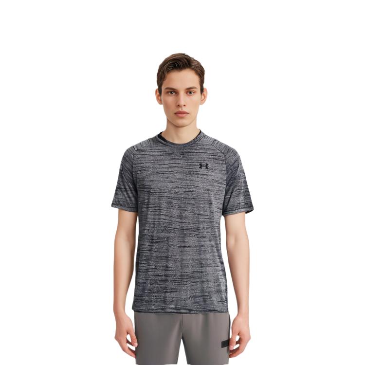 Under Armour Футболки Мужские Черные С Круглым Вырезом Умеренный Прямой Крой 1377843-001