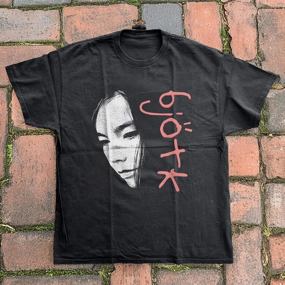 2026 Summer Womens Retro Bjork Tshirt Cotton and Breathable Short Sleeve Streetwear Oversized Loose Casual