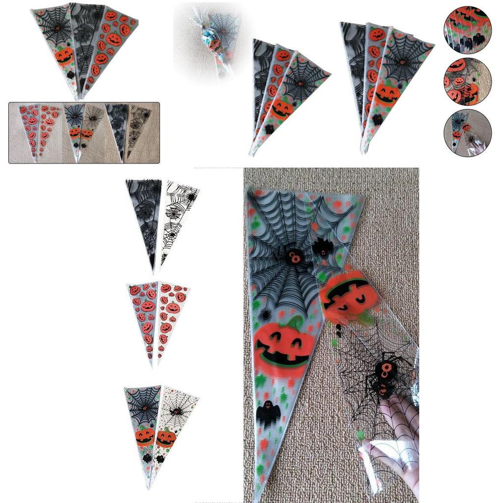 100 шт. Целлофановых конусных пакетов Стильные прозрачные пакеты для конфет для любого торжества