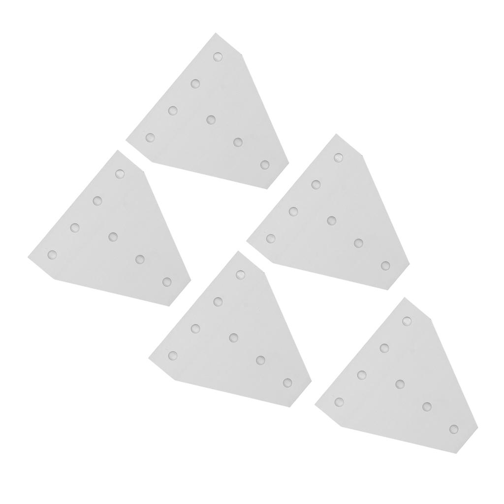 5PCS 7 Hole Right Angle Joining Plates 6063 Aluminum Alloy 90 Degree Flat Connection Plate 3030T