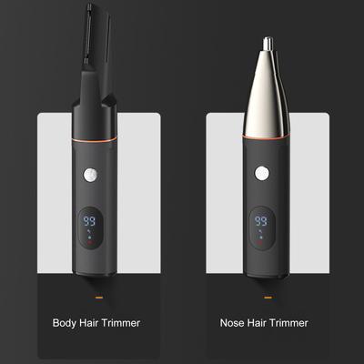 5-в-1 Мужская машинка для стрижки волос, электрический триммер для волос на теле, бритва для бороды, триммер для носа, набор для стрижки