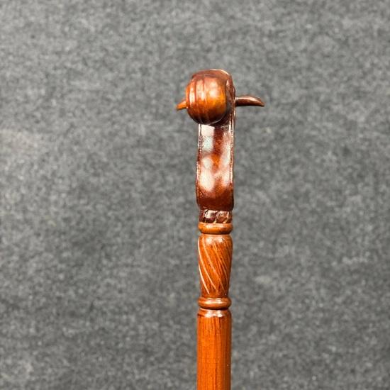 93.98 Cm Bull Head Wooden Walking Stick Handcrafted Cane for Stability Style Unique Gift for Men and Women Best Gift for Him