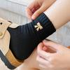 Thickened Bow Knot Socks Autumn Winter Slouchy Socks Fashion Seamless Socks  for Women Girls