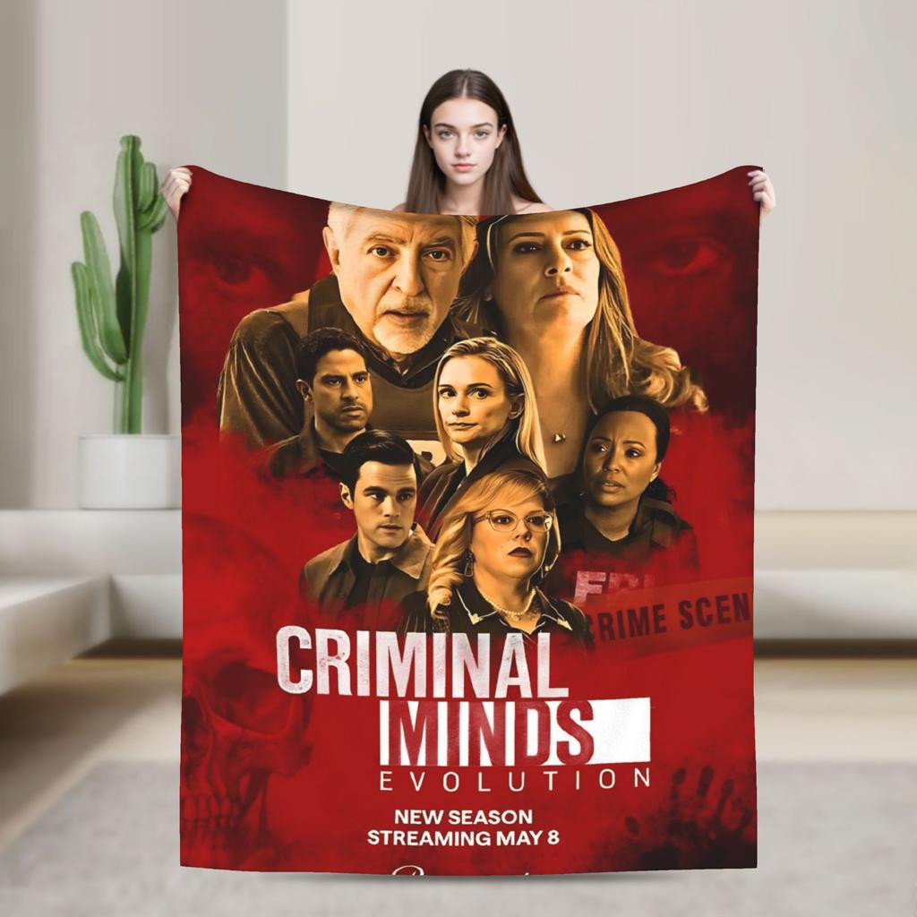 Criminal Minds Spencer Reid  Blanket  Camping Flannel Throw Blanket For Living Room Soft Custom DIY Quality Bedspread