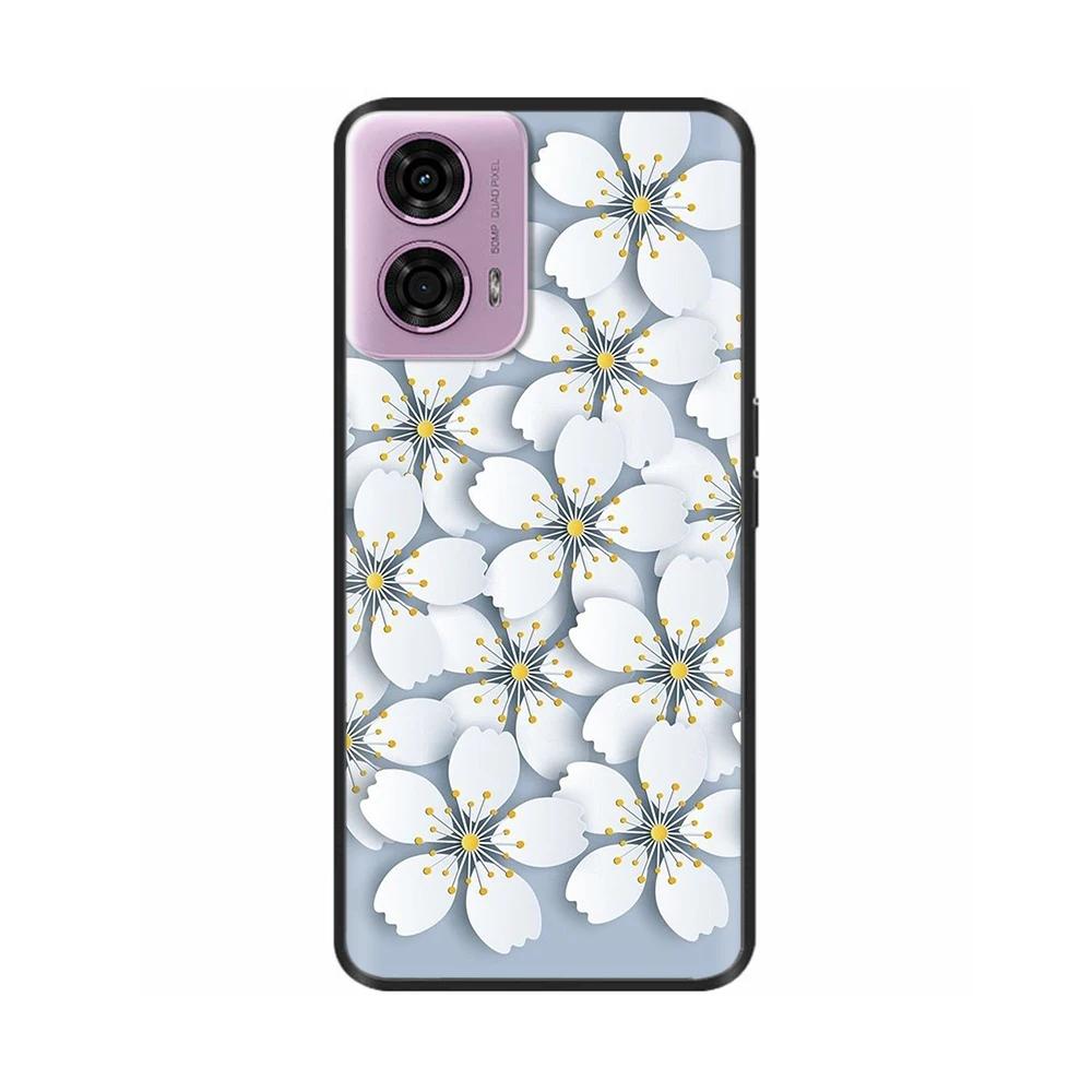 Painted Cover For Motorola Moto G04 Soft Silicone Phone Case For Moto G04 Back Cover MotoG04 XT2421-2 Shockproof Shell Para Etui