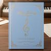 A4 Music Score Folder Hard Cover Sheet Binder G Clef Transparent Sleeve 20