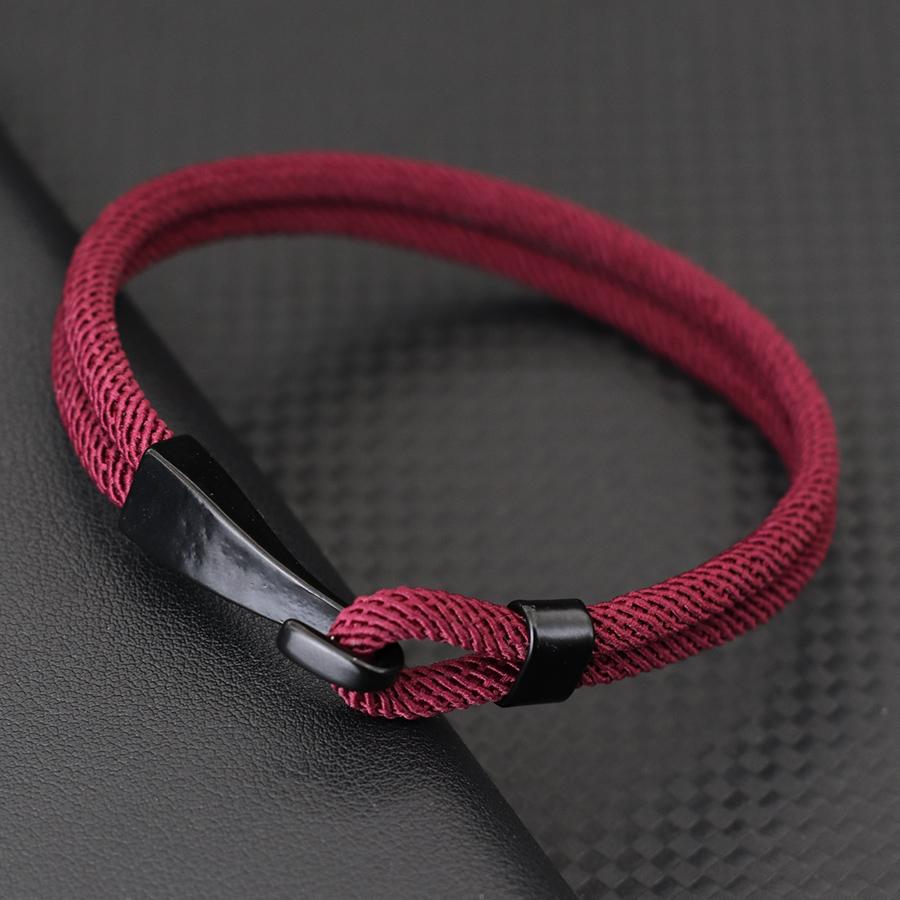 Double Milanese Rope Bracelet Men Black Easy Hook Braclet Wristlet Jewelry Male Armband Accessories Gift Pulseira