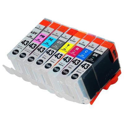 Чернильный картридж и для Canon и Совместимый с Canon Mt.Smile BCI-43 (8 цветов: черный, C, M, Y, PC, PM, GY, LGY) Принтеры PRO-100S PRO-100. принтеры.