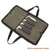 Knife Case(4 Slots), Canvas Chef"s Knife Roll Bag with Durable Handles, Portable Waterproof Knife