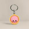 Funny Dumpling Baozi Keychains 6Pcs Pack with Steamer Random Color Novelty Key Holders for Travel Bag Decor Gifts