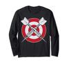 Darts Dartboard Dart Board Target Vintage Gifts Men Sport Long Sleeve T-Shirt