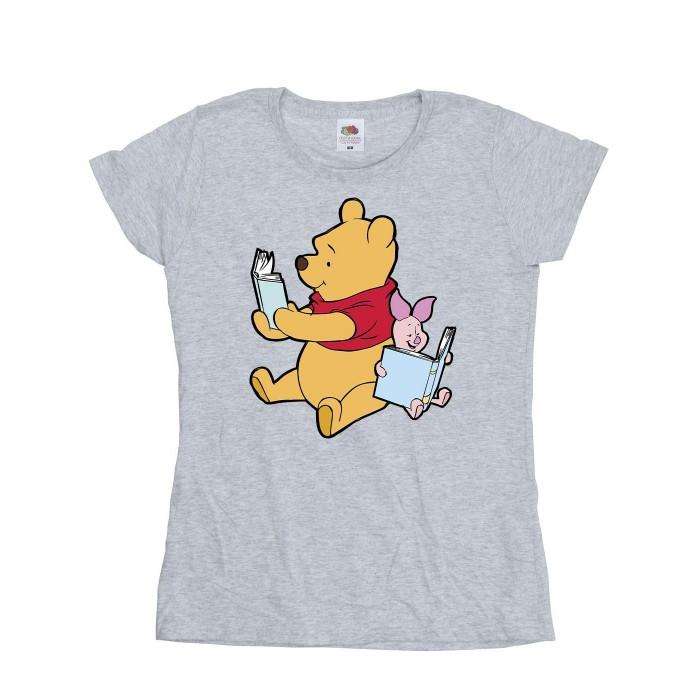 Winnie the Pooh Womens/Ladies Reading T-Shirt