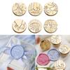 Wax Seal Stamp Head for Seal Envelope Invitation Scrapbooking Round Wax Seal Stamp Head Replacement Brass Stamp Head