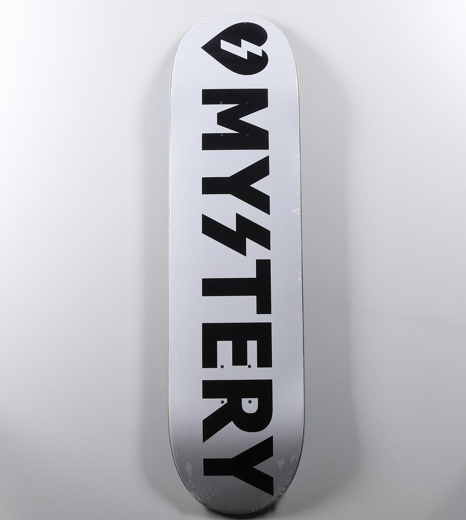 MYSTERY SKATEBOARD БЕЛЫЙ ЛОГОТИП дюйм Mystery Skateboard Белый Логотип Дека импортирована из Америки 8.25