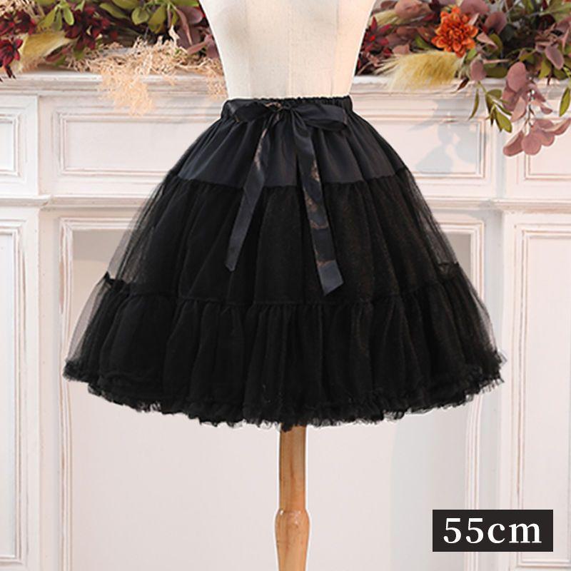 Пышный подъюбник Лолита из мягкой пряжи "Зефир" с поддержкой 45 см - Полноцветная универсальная подкладка