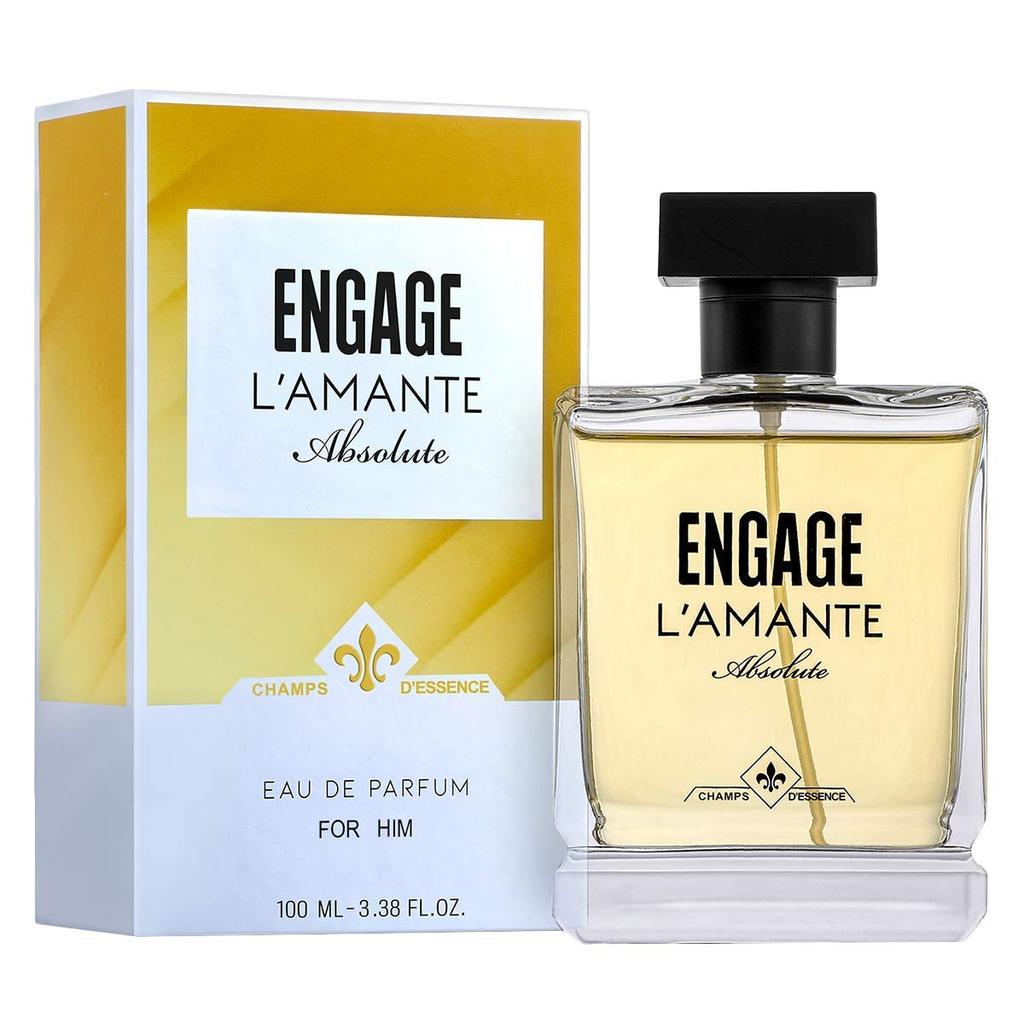 Engage L'amante Absolute Туалетная вода для мужчин Стойкий пряный аромат Премиум Безопасен для кожи 100 мл