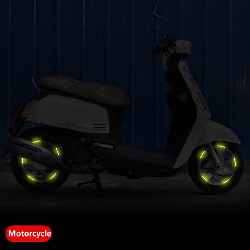 Светоотражающие полосы на ступицу колеса автомобиля, дверную ручку, предупреждающую наклейку, заднюю предупреждающую ленту, автомобильную наклейку, внешние аксессуары