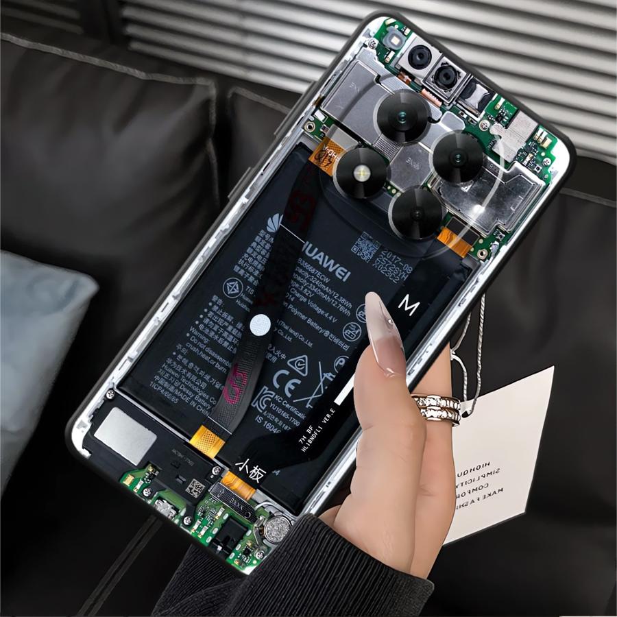 Чехол-накладка с рисунком материнской платы для Xiaomi Poco F3 F4 F5 C65 M3 M4 Pro C50 C51 M5 X3 X4 X5 Мягкая задняя крышка телефона