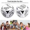Кубики для принятия решений о еде, кубики для принятия решений из нержавеющей стали, для свидания, ночи, принятия решений, для принятия решений на день Святого Валентина, фильмы, кубики для принятия решений для пар