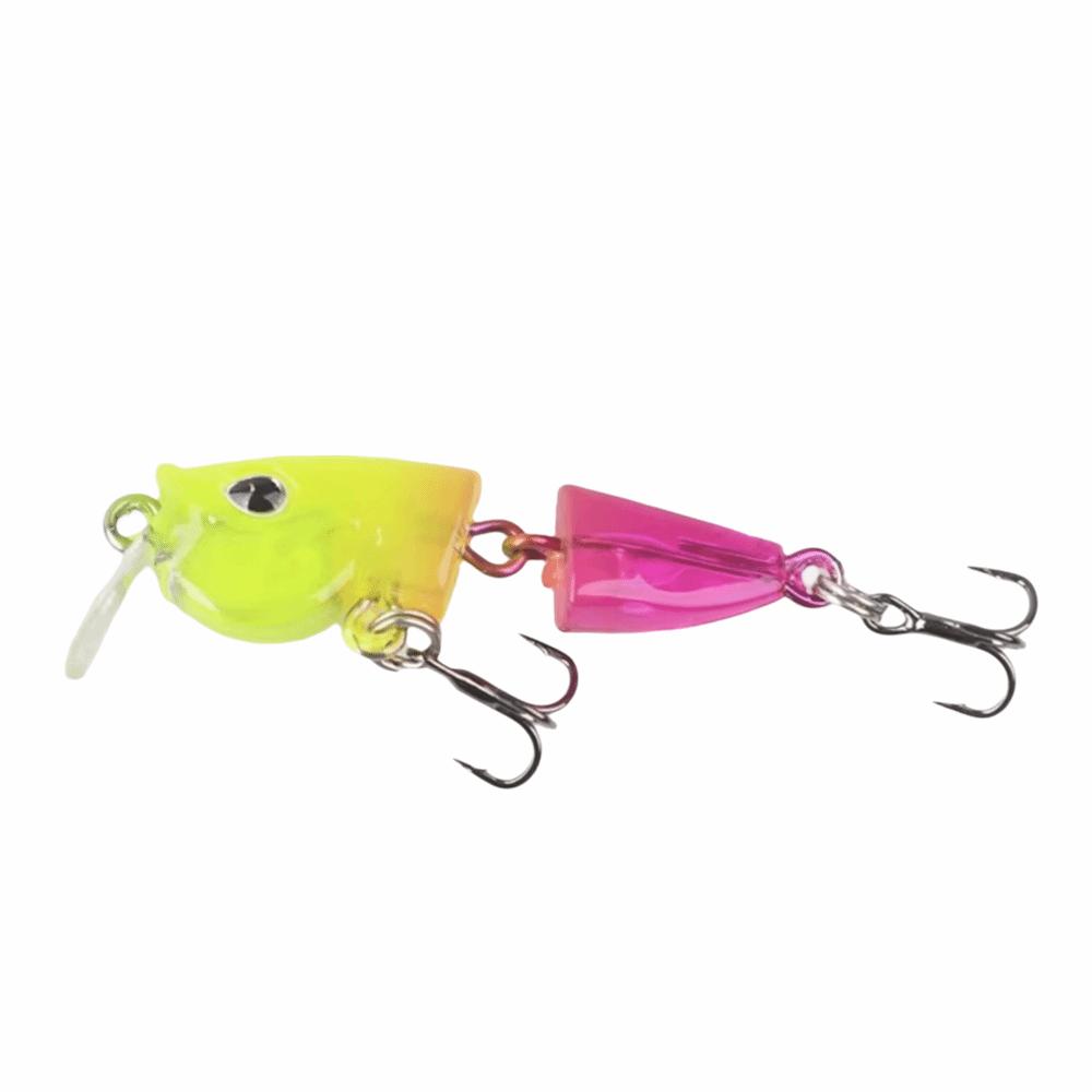 2-Section Joint Slow Sinking Minnow 3.5g Weight Wobbles Bait Mini Micro Fishing Bait Bass Fishing