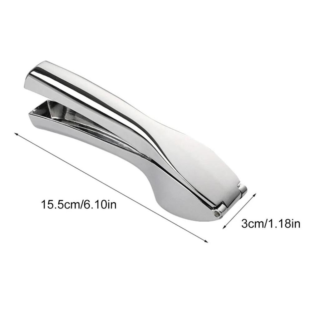 Stainless Steel Manual Garlic Press - Ginger Squeezer Crusher Tool