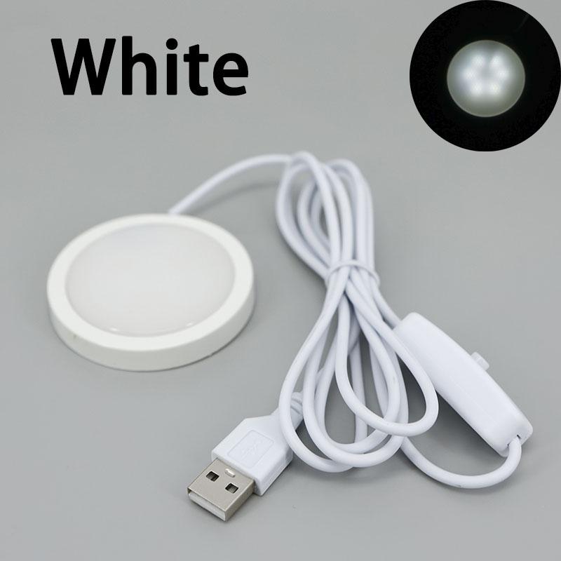 6 см USB 5 В светодиодный 3 Вт светильник под шкафом, витрина, полка, прилавок, затемняющее освещение, караван, кемпер, точечный светильник для салона