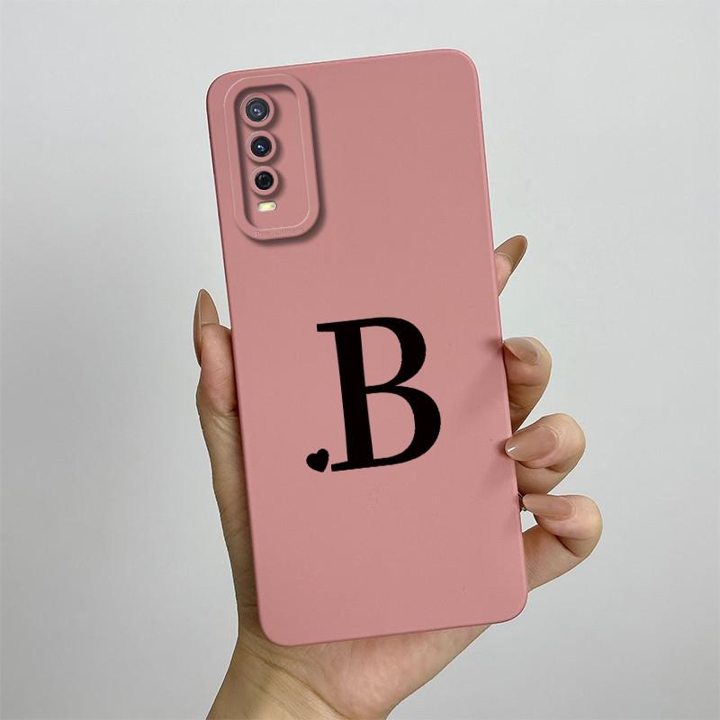 Чехол для vivo Y20 vivo Y20s Y20I Y20SG Y20G Чехол для телефона Vivo V2029 V2027 V2032 Чехол Роскошные буквы Квадратный Ударопрочный Задняя крышка