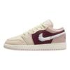 Кроссовки Air Jordan 1 Low SE GS Fur Swoosh Kids Pink Legend-Light-Brown Pink-Oxford FZ3928-200