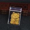 5Pcs Gold Foil Lucky Cat Mobile Phone Decoration Sticker Gold Lucky Cat Gold Patch Phone Decoration  Year Gift Phone Patch