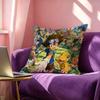 Anime DDigimon Adventure Square DoubleSided printed Pillow Case Bedroom Bedside Pillow Sofa Cushion Cover