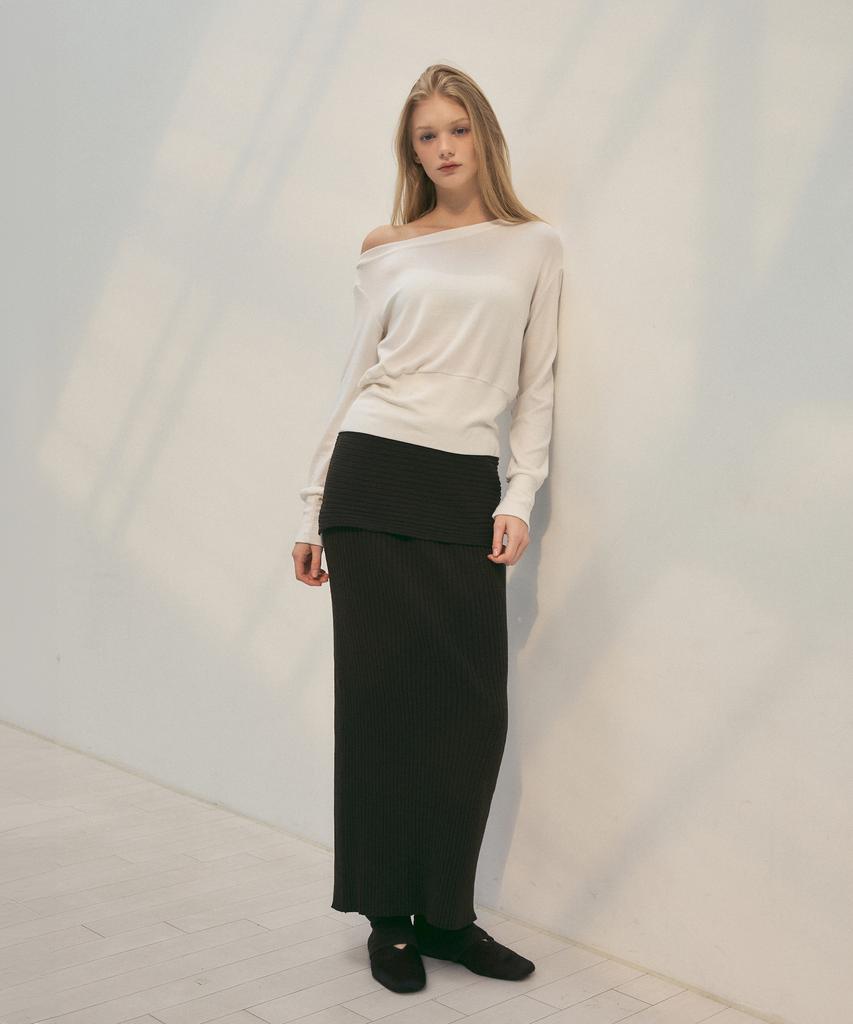 Юбка Cita Every Day Comfort Knit Длинная_Cts622(Какао)