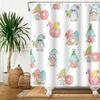 Милая шторка для душа с абстрактным рисунком животного, мультяшная забавная шторка для душа на тему домашних питомцев, украшение для детской ванной комнаты с крючком