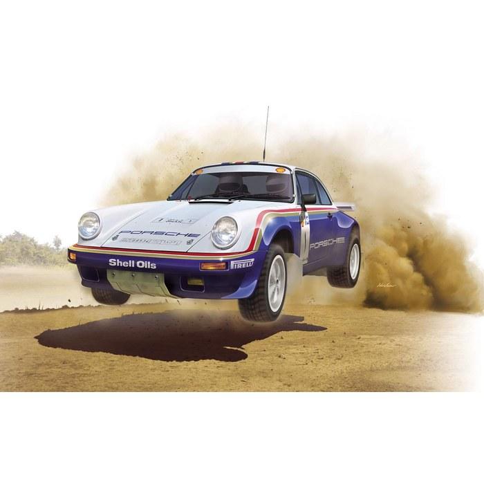 PLATZ NuNu 1/24 Серия Гоночных Автомобилей Porsche 911 SC/RS 1984 Победитель Ралли Омана Пластиковая Модель PN24011 Цветной Литьевой Пластик
