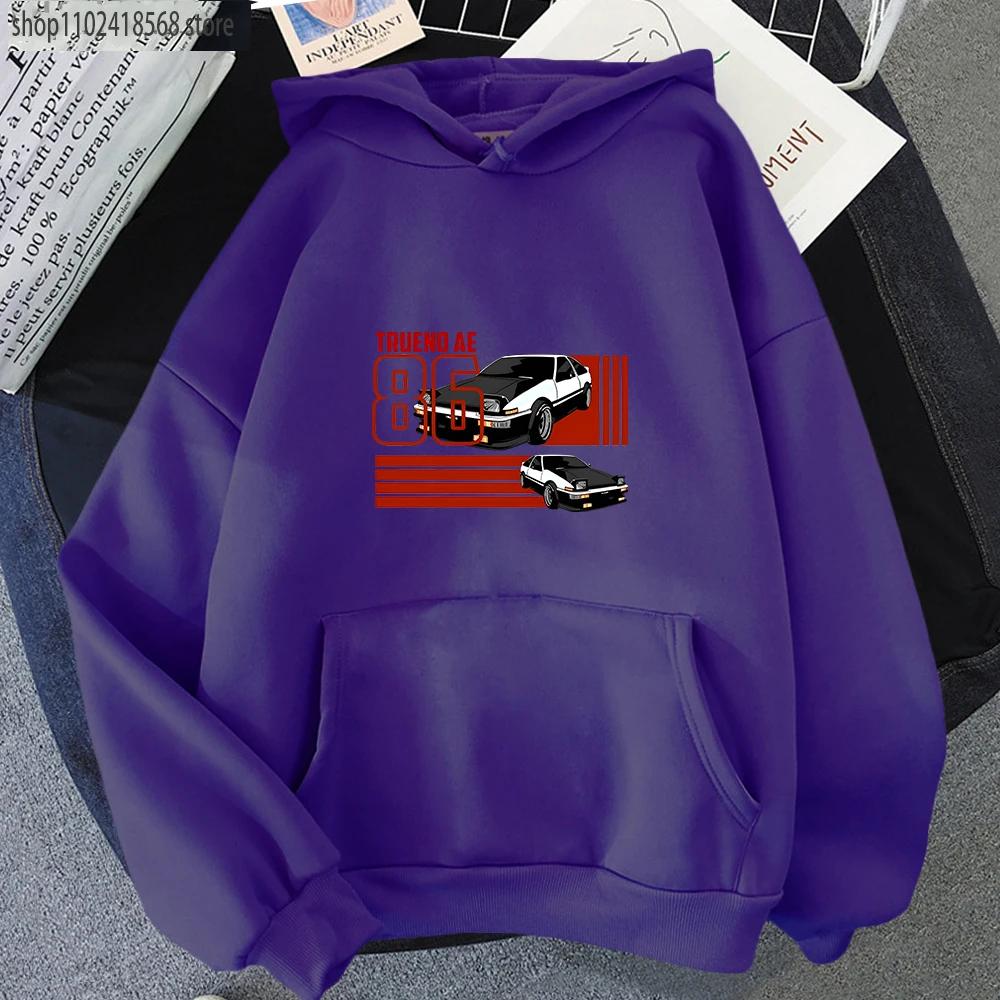 INITIAL D Толстовки Мужские SET JDM Trueno Levin AE86 Hachi Roku Толстовка Манга Аниме Пуловер Японские топы