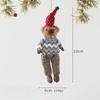Cute Bear Doll Ornaments Plush Christmas Gift Doll Decorations  Xmas Party