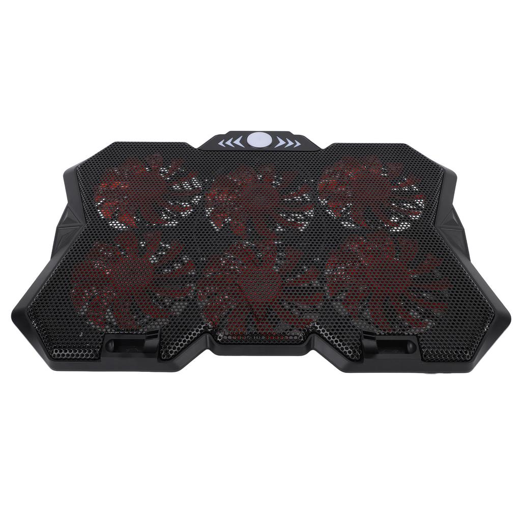 Охлаждающая подставка для ноутбука с 6 регулируемыми по высоте уровнями, RGB-подсветкой, бесшумными 6 вентиляторами, металлической сеткой, для игрового ноутбука, охлаждающая подставка для компьютера, для нижней части