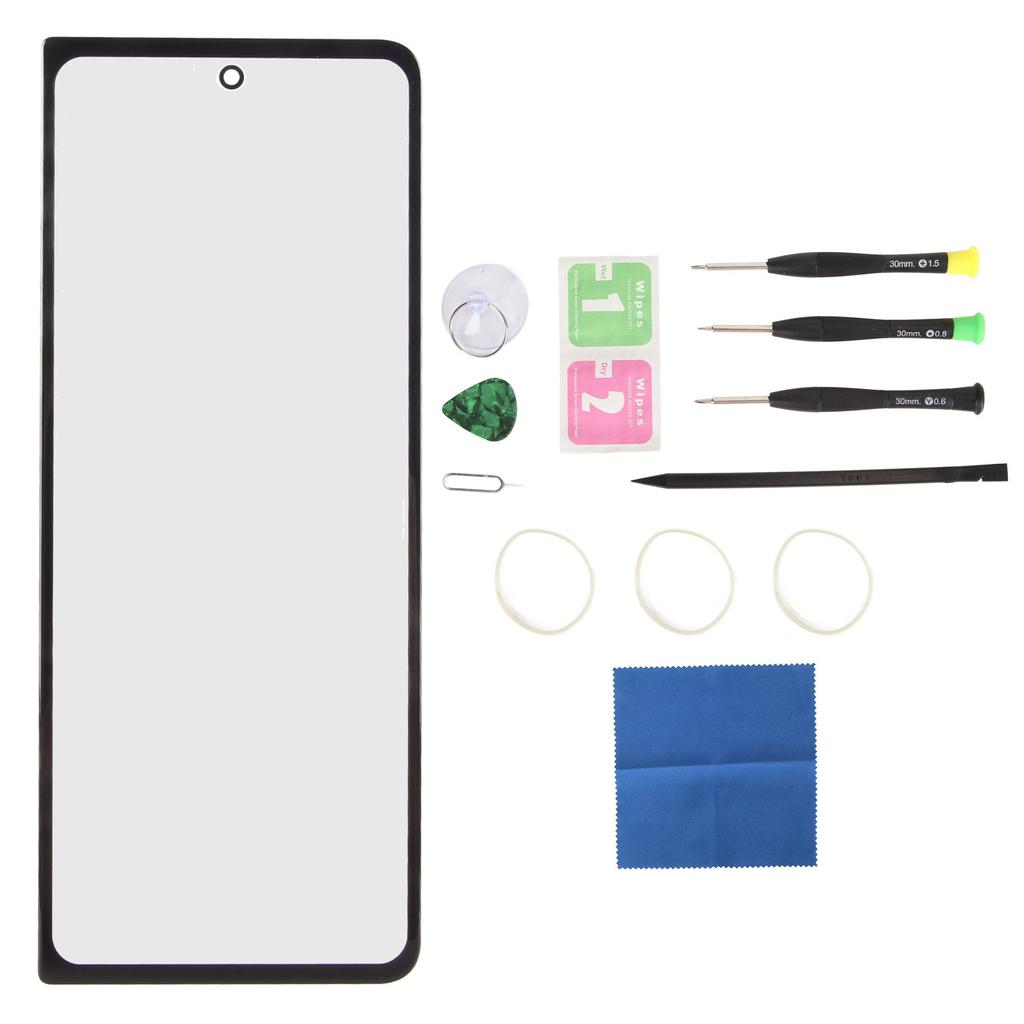 Screen Replacement Front Outer Lens Glass Screen Replacement Repair Kit with Repair Tools OCA Glue