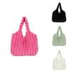 Stylish Large Capacity Plush Tote Bag Soft Urban Chic Fluffy Shoulder Bag