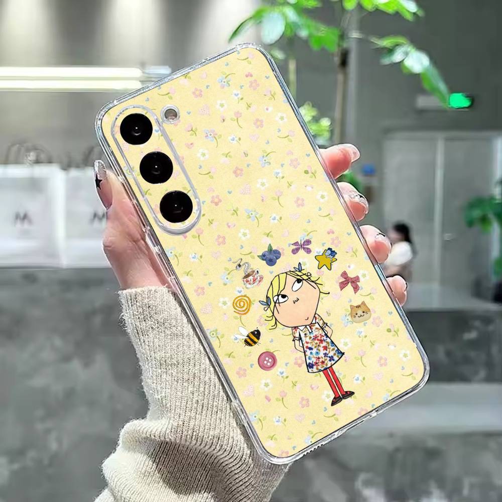 Аниме Чарли и Лола Чехол для телефона для Samsung Galaxy A91,80,73,72 ,71,53,52,32 ,31,22,21s,20, Прозрачный чехол