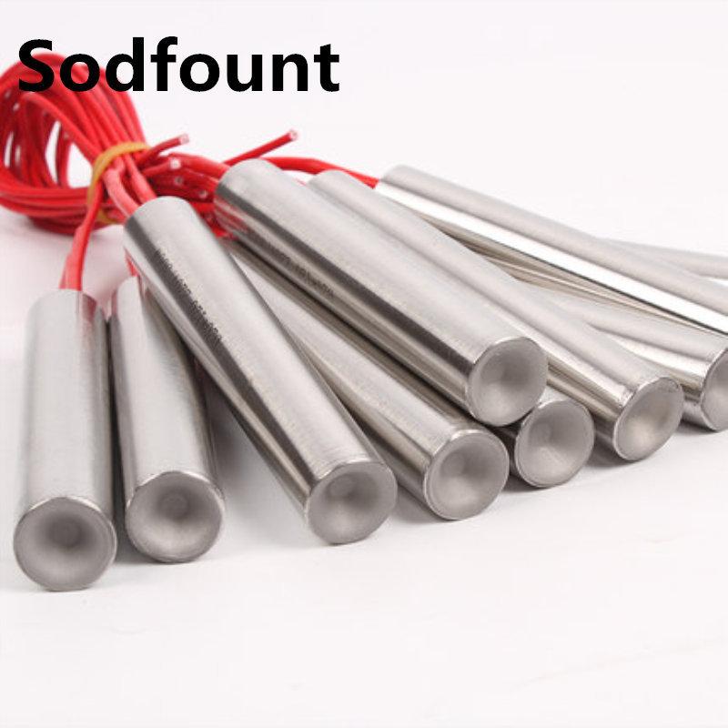 2pcs AC 220V 400W Stainless Steel Tube Heat Cartridge Heater 10mm x 150mm Electricity Generation