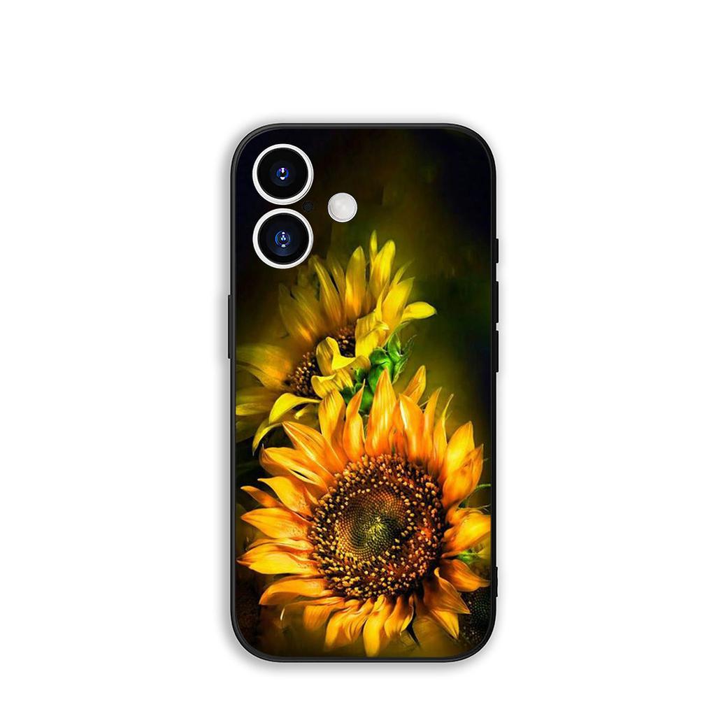 Cover Sunflower Flower Painted Yellow for Samsung Galaxy S25 S24 S22 S23 FE Ultra Plus A56 A05 A06 A15 A16 A55 S7 Edge Case