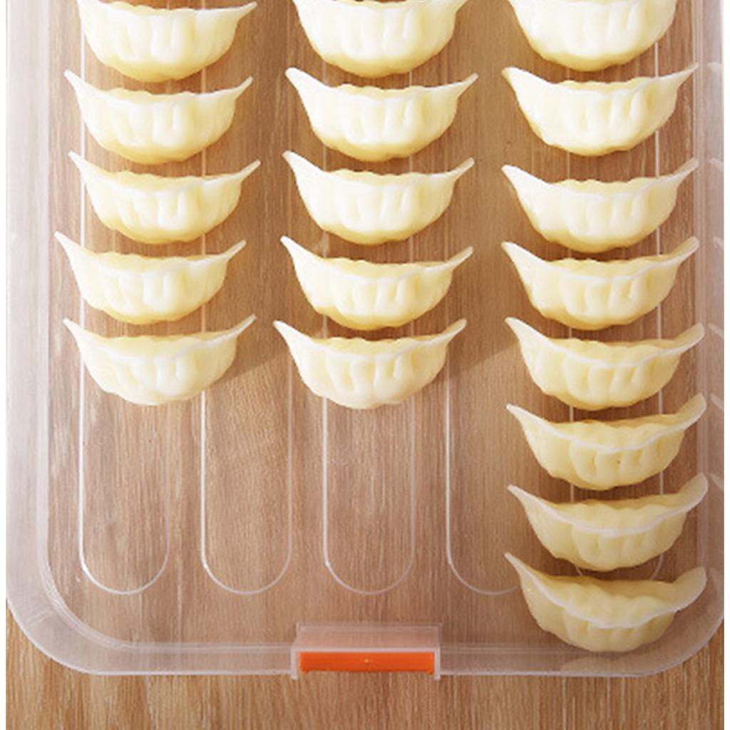 Бытовая коробка для пельменей, многослойная коробка для быстрого хранения пельменей большого размера с крышкой, кухонная коробка, коробка для хранения свежих пельменей