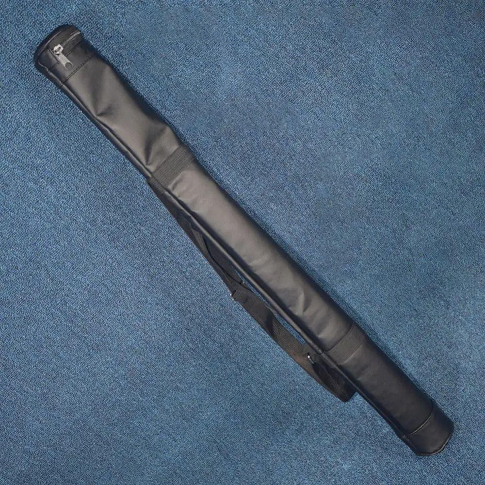 Faux Leather Billiard Cue Bag Collapsible Billiard Carrying Case Pool Cue Bag Cue Stick