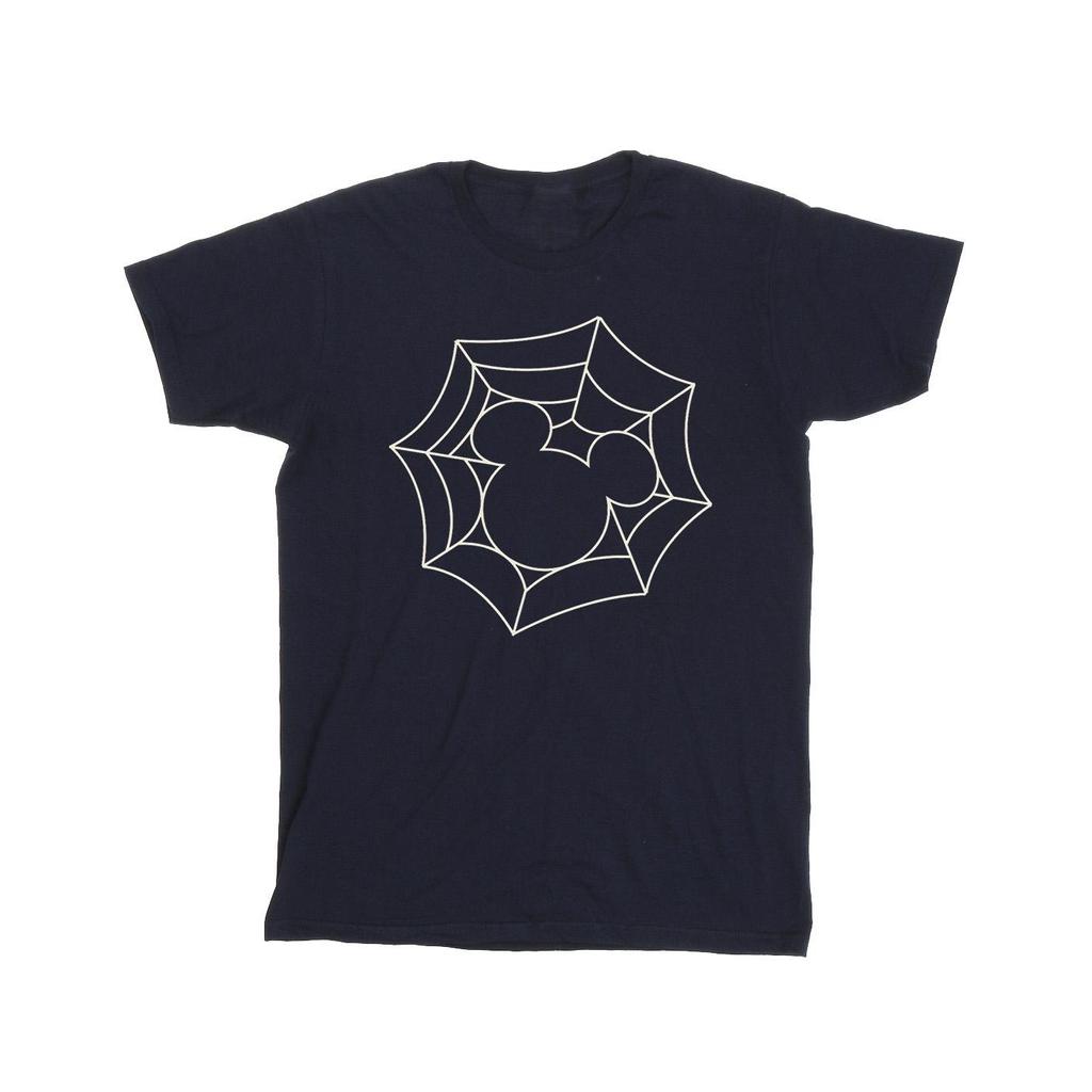 Disney Mens Mickey Mouse Spider Web T-Shirt