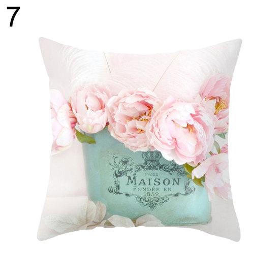Защитная подушка с квадратной розой в стиле кантри, чехол для подушки, постельные принадлежности