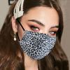Взрослые женщины леопардовый принт моющаяся безопасная дымчатая маска для лица