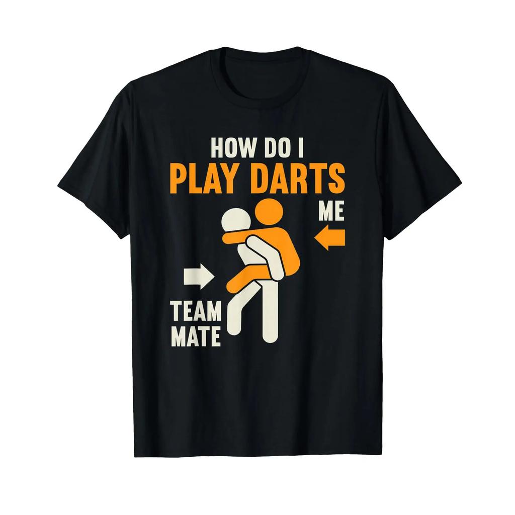 Wie Spiele Ich Darts Dartboard Sport Game Dart Player T Shirt Vintage Washed Graphic Homme Stylish Breathable Designer Clothes